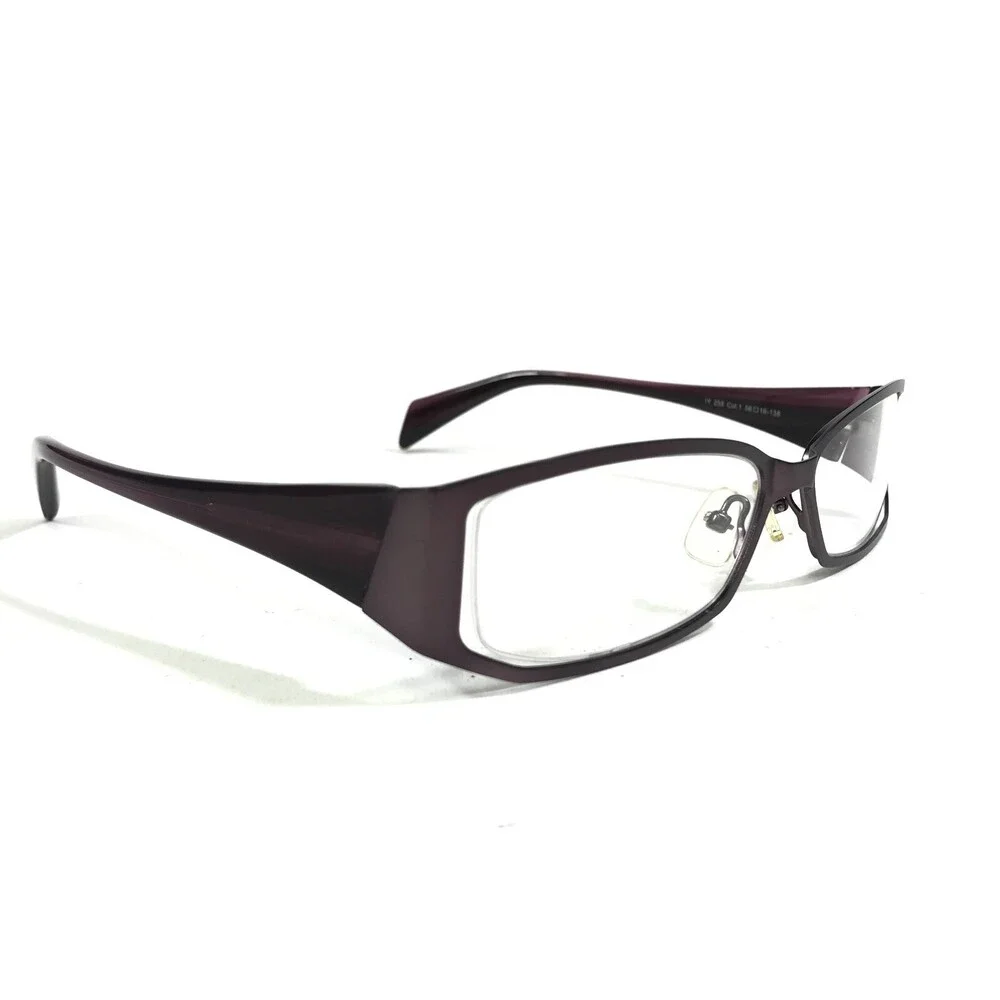 Iyoko-Inyake Eyeglasses Frames IY 258 Col.1 Purple Rectangular 56-16-138